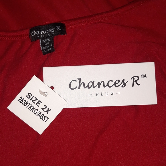 Red Sleeveless Top by Chances R - Picture 4 of 5